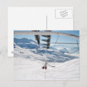 Skiing Briefkaart (Voorkant / Achterkant)