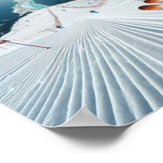 Skiing Bunny Adventure Poster (Hoek)