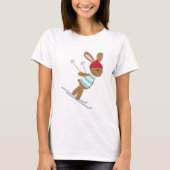 Skiing Bunny T-shirt (Voorkant)