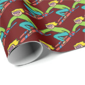 Skiing Cadeaupapier (Rol Hoek)