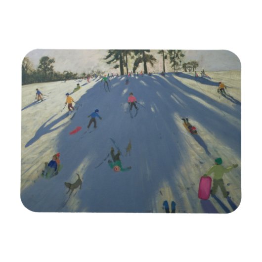 Skiing Calke Abbey Derby Magneet (Horizontaal)
