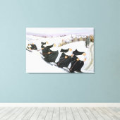 Skiing Canvas Afdruk (Insitu (Houten vloer))