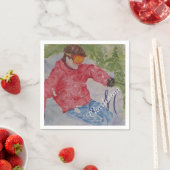 Skiing Chalet Party Servet (Insitu)