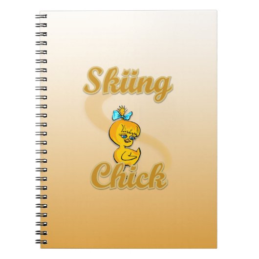 Skiing Chick Notitieboek (Voorkant)