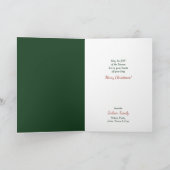 Skiing Child Delibera KerstBouquet Kaart (Binnen)