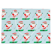 Skiing Christmas Holiday Groot Cadeauzakje (Achterkant)