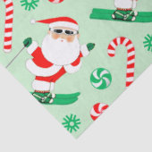 Skiing Christmas Holiday Tissuepapier (Detail)