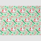 Skiing Christmas Holiday Tissuepapier (Voorkant)