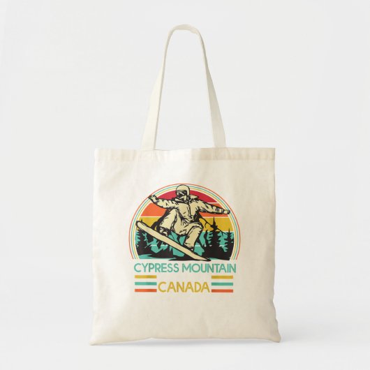 Skiing Cypress Mountain Canada Tote Bag (Voorkant)