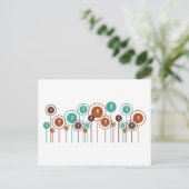 Skiing Daisies Briefkaart (Staand voorkant)