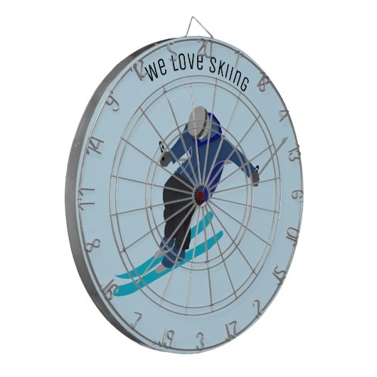 Skiing Dartbord (Voorkant Links)