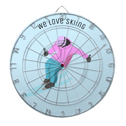 Skiing Dartbord (Voorkant)