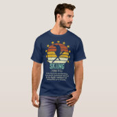 Skiing Definition Skier Gift Funny Ski T-shirt (Voorkant volledig)