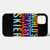 Skiing Design Okayest Skier Skiing Lover Case-Mate iPhone Case (Achterkant (horizontaal))