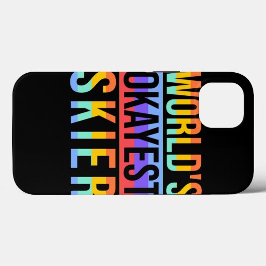 Skiing Design Okayest Skier Skiing Lover Case-Mate iPhone Case (Achterkant (horizontaal))