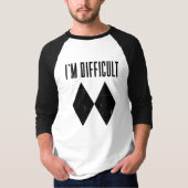 Skiing Double Black Diamond Novelty T-shirt (Voorkant)