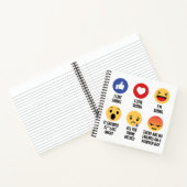 Skiing Emojis Notitieboek (Binnen)