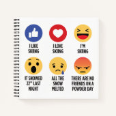 Skiing Emojis Notitieboek (Voorkant)