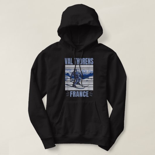 Skiing en Apres Ski - Winter Sports Val Thorens Hoodie (Design voorkant)