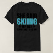 Skiing Funny 1 T-shirt (Design voorkant)