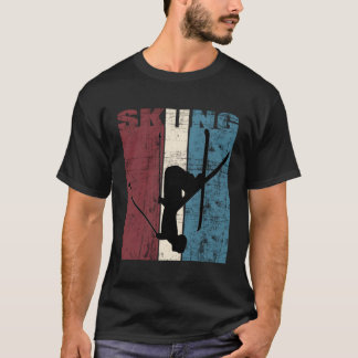 Skiing Gift Idea Ski Player Skiing Skis Di T-shirt