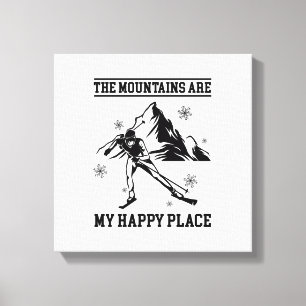 Skiing Gifts   Apres-ski Skiers Skier Ski Winter Canvas Afdruk