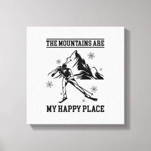 Skiing Gifts | Apres-ski Skiers Skier Ski Winter Canvas Afdruk (Voorkant)