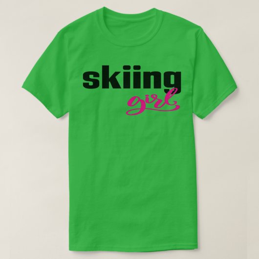 Skiing Girl 4 T-shirt (Design voorkant)