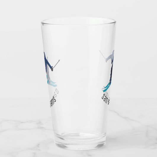 Skiing Glas (Links)