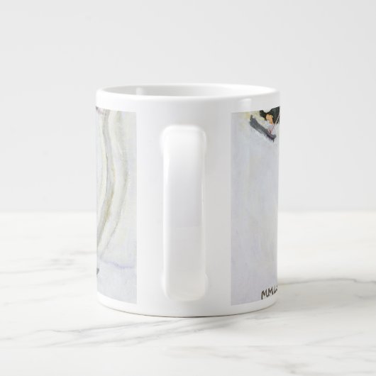 Skiing Grote Koffiekop (Achterkant)