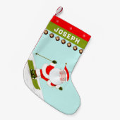 Skiing Holiday Gifts Large Kerststop Kleine Kerstsok (Voorkant (Hangend))