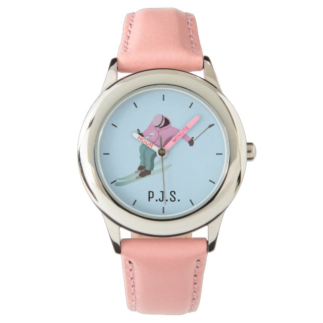Skiing Horloge (Voorkant)