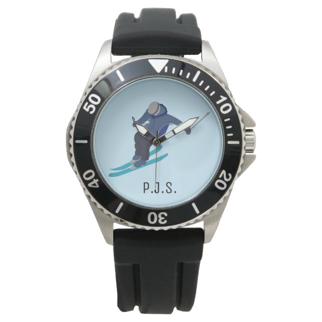 Skiing Horloge (Voorkant)