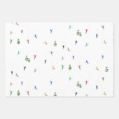 Skiing Illustratie bij holiday Alpine Skiers Inpakpapier Vel (Voorkant 3)