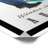 Skiing in Austria vintage travel poster (Hoek)