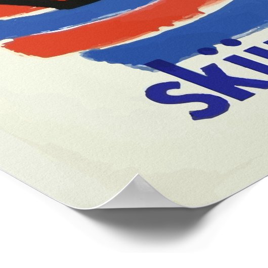 Skiing in France Vintage Poster (Hoek)