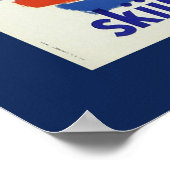 Skiing in Frankrijk Reisposter Poster (Hoek)