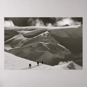 Skiing in het Alaska-gebied, Denali Poster