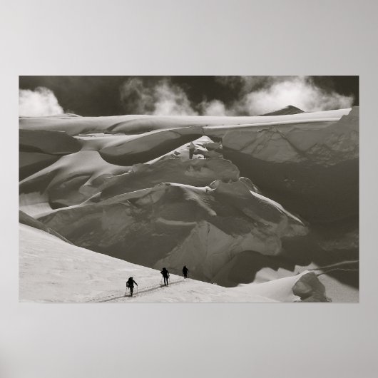 Skiing in het Alaska-gebied, Denali Poster (Voorkant)