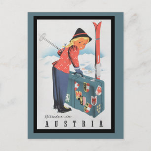 Skiing in het Briefkaart Oostenrijk
