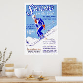 Skiing in het oosten van 1939 WPA Poster (Keuken)