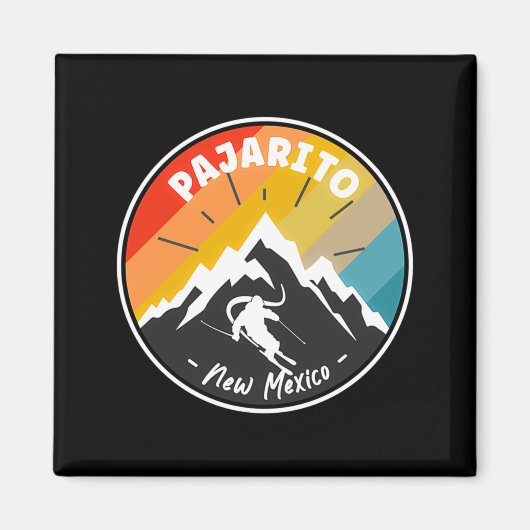 Skiing In Pajarito New Mexico  Magneet (Voorkant)