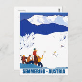 Skiing in Semmering, Oostenrijk Briefkaart (Voorkant / Achterkant)