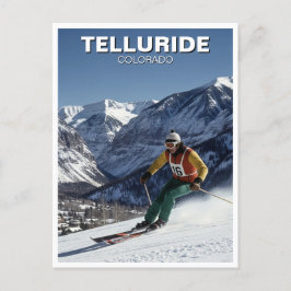 Skiing in Telluride Colorado Briefkaart