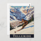 Skiing in Telluride Colorado Briefkaart (Voorkant / Achterkant)