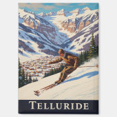 Skiing in Telluride Colorado Magneet (Voorkant)