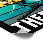 Skiing is beter dan wintersport met een theatermak poster (Hoek)