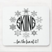 Skiing is Fun - Muismat (Voorkant)