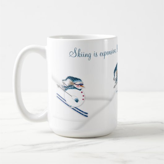 Skiing is goedkoper dan Therapy Fun Skiing Koffiemok (Links)