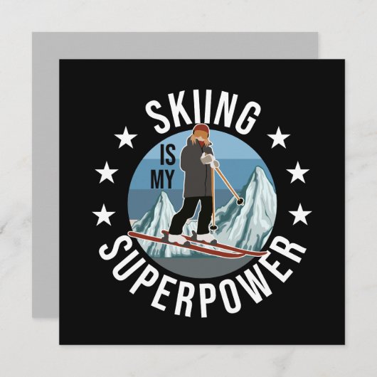Skiing is Mijn Superpower (Voorkant / Achterkant)